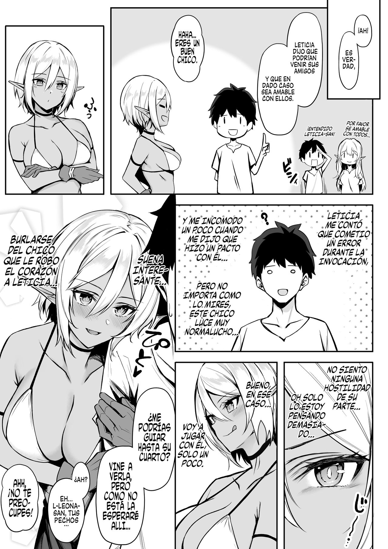 Isekai Shoukan II Elf na Onee-san no Tomodachi wa Suki desu ka? | ¿Te gustaría una amiga de la hermosa elfa de otro mundo? 2 page 9 full