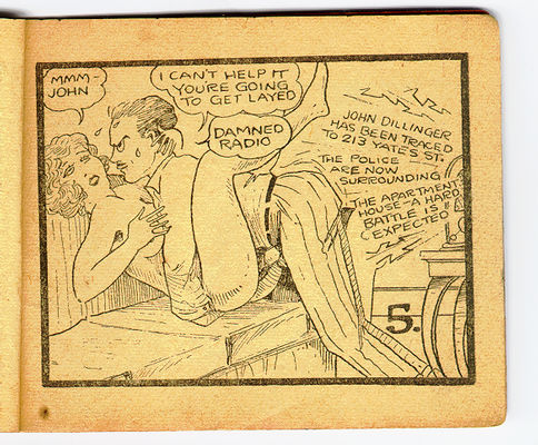 John Dillinger in "A Hasty Exit" page 6 full