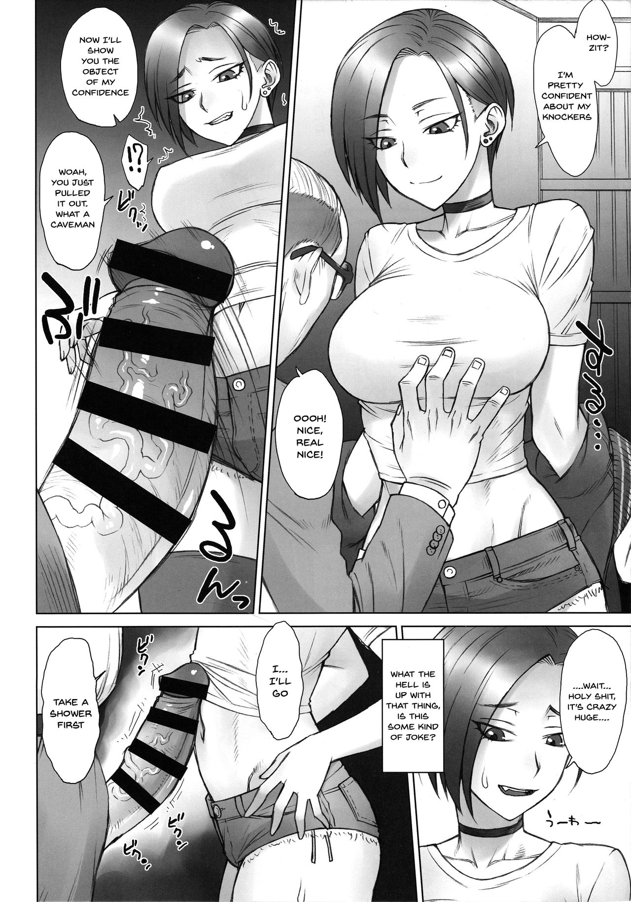 Stun Gun Ayaka vs Dekachin Oji-san | Stungun Ayaka vs An Old Geezer WIth a Giant Cock page 4 full