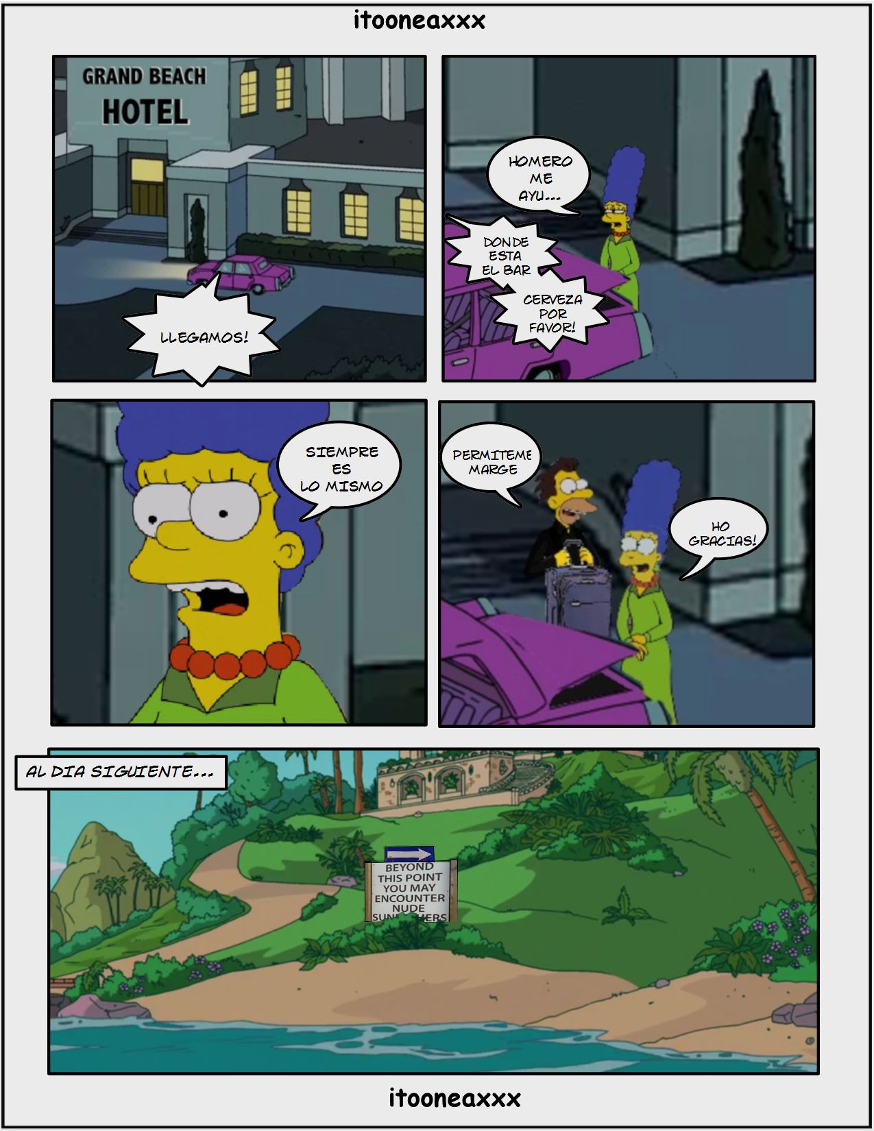 Simpsons xxx - En la playa - Page 2 - HentaiEnvy