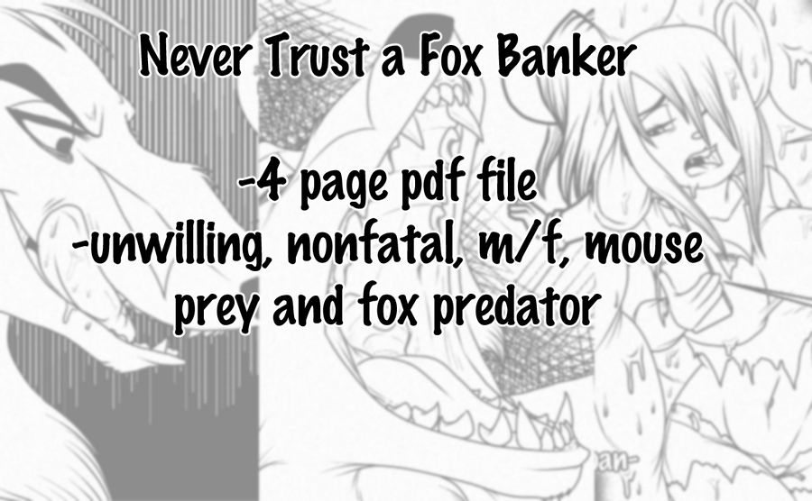 Never Trust  A Fox Banker page 1 full
