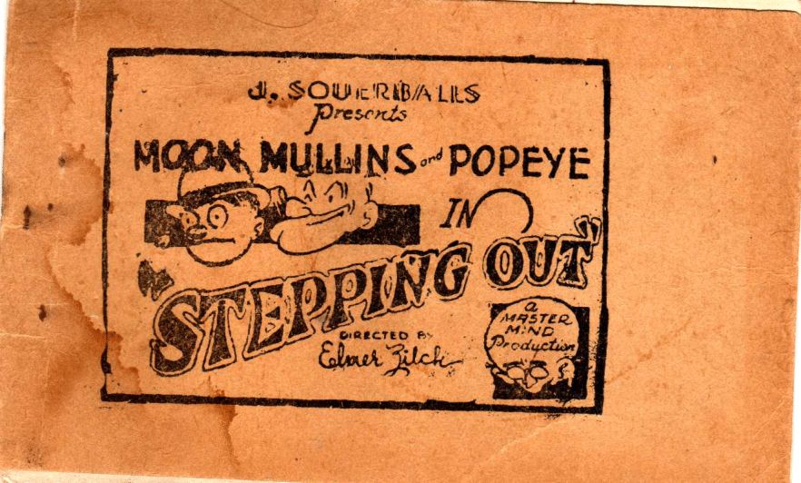 Moon Mullins and Popeye in "Stepping Out" page 1 full