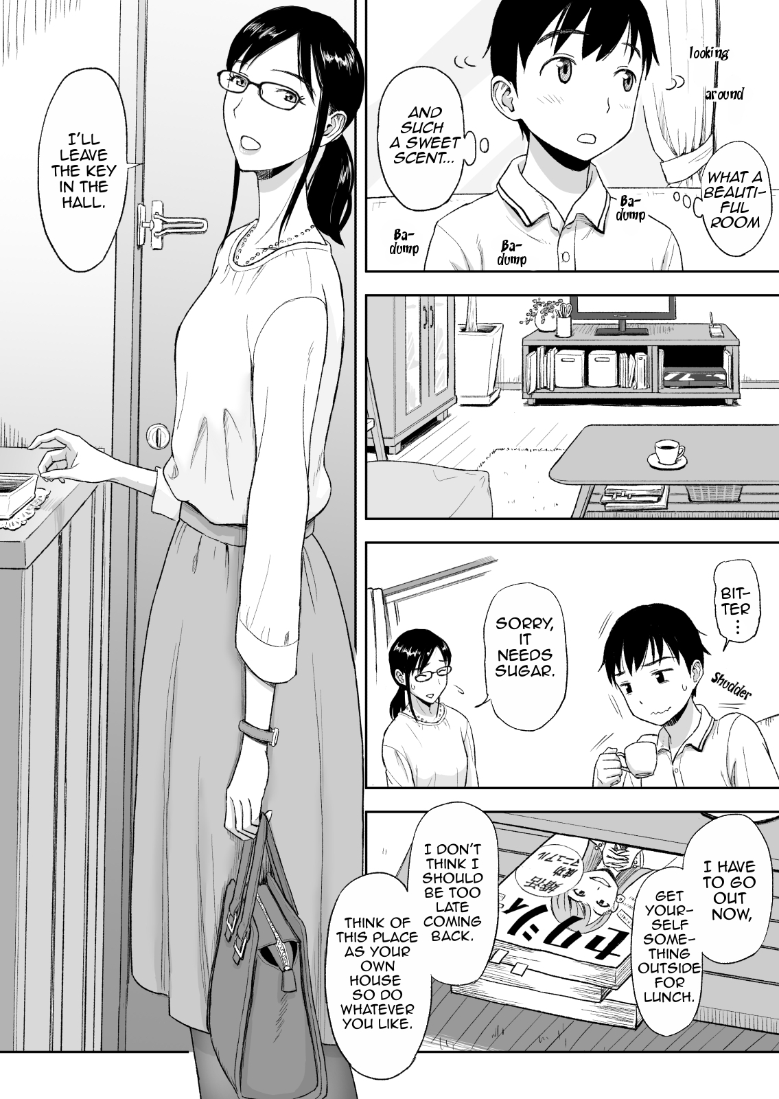 Konkatsu ni Hagemu Oba wa Oi ni Motomerarete Choppiri Ureshii | Marriage Seeking Aunt is a Little Glad About Being Pursued by Her Nephew. page 3 full